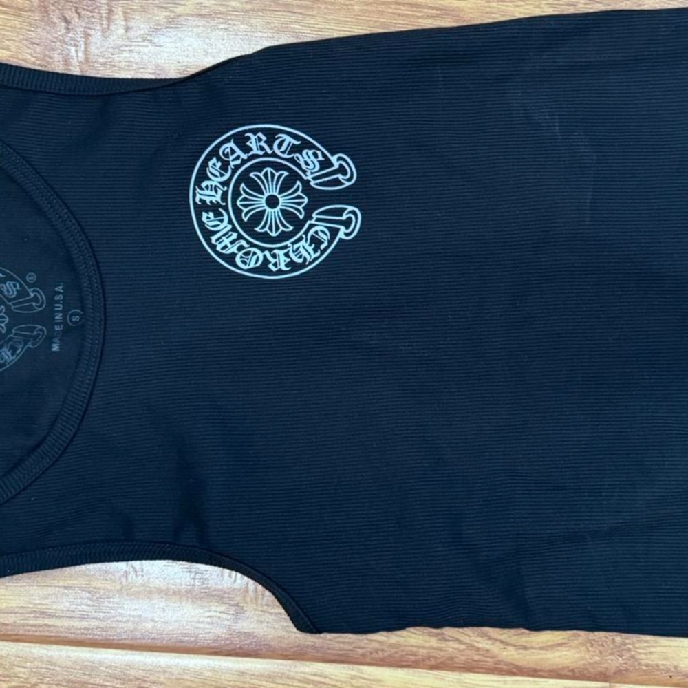 Chrome heart tank top